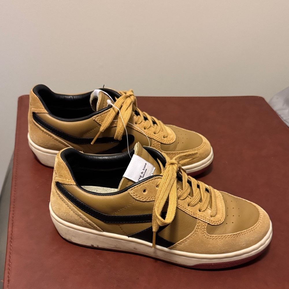 Rag & Bone Tan and Black Sneakers - Picture 9 of 15